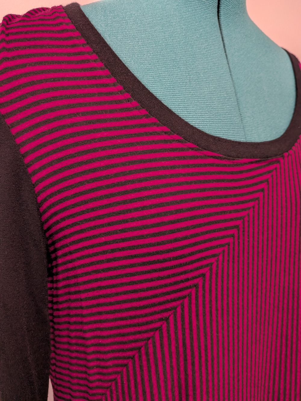 Chelsea & Theodore Striped Long Sleeve Tunic Fall Top